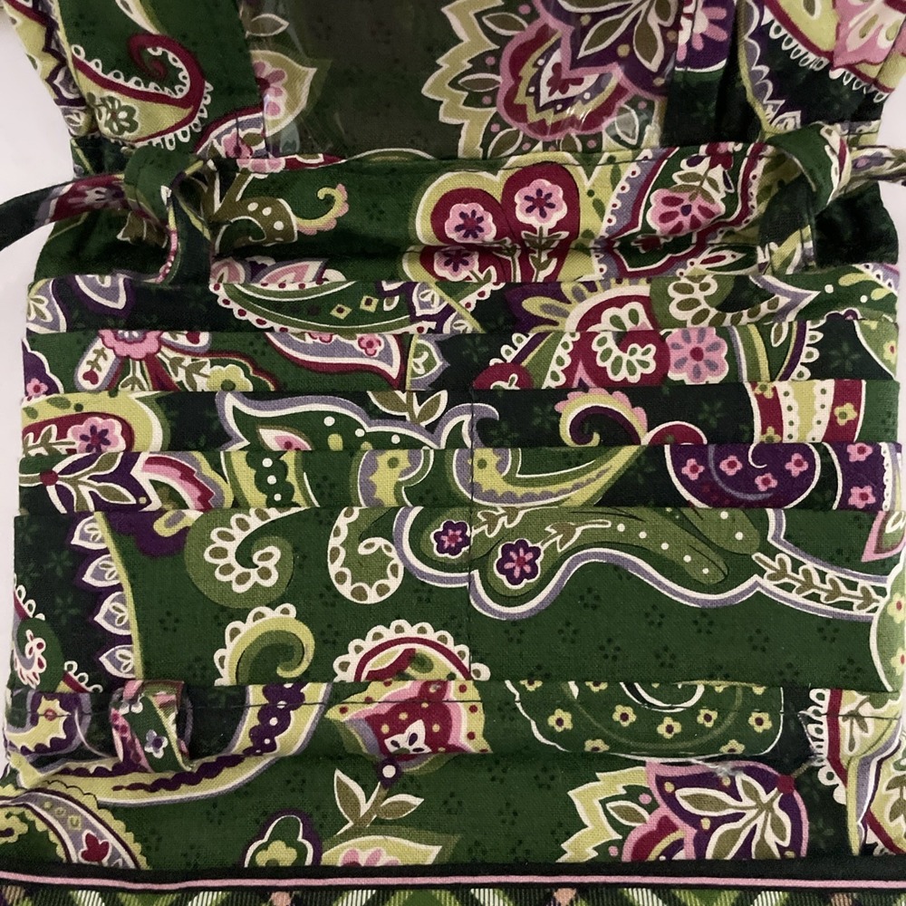 Vera Bradley Trifold Wallet Cross Body Bag Clutch Paisley Flowers Hearts Plaid - Picture 10 of 15